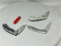 4 modern lock blade pocket knives