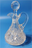 Cut Glass Cruet, Signed J. Hoare and Co. 1853