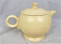 Ivory Fiesta Ware Teapot Has Small Chip On Base