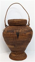 Wicker Storage Basket with lid