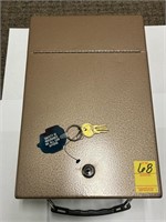 Rockaway Metal Fire Proof Lock Box w/Key