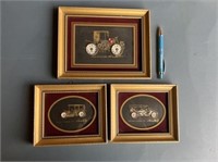 (3 PCS)  FRAMED HANDCRAFTED COLLAGE FROM