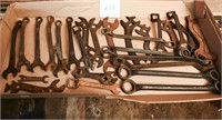 LOT OF ASSORTED TRACTOR & IMPLEMENT WRENCHES