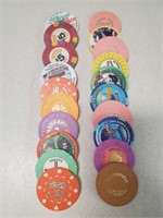 20 Las Vegas Casino Chips