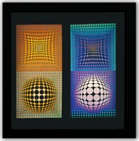 Victor Vasarely- Heliogravure Print "Untitled"