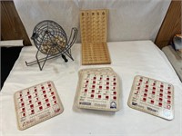 Vintage Bingo Game Real Wood