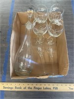 Decanter and glassware
