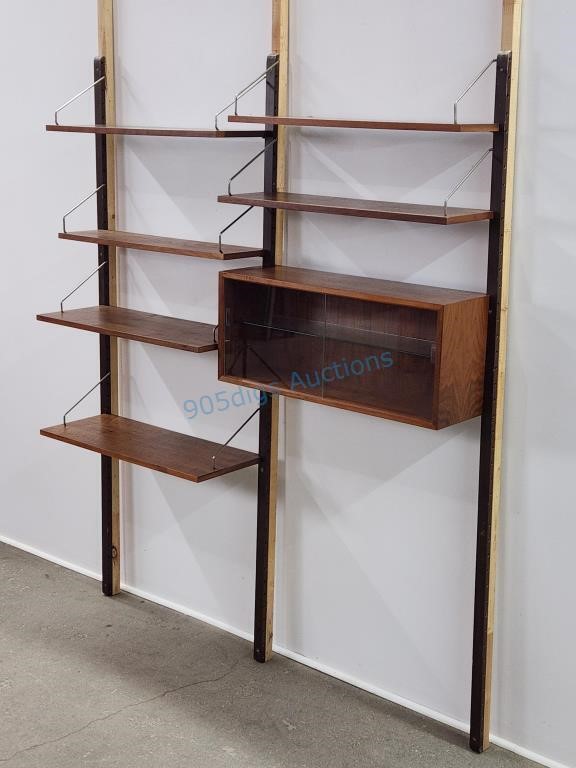 Cado Royal System Walnut Modular Wall Unit Shelf