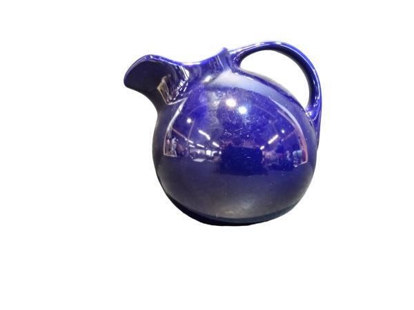 Hall USA Blue Ceramic Pitcher with Handle