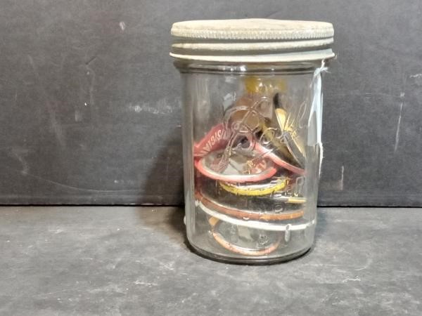 Vintage Ball Jar with Pins