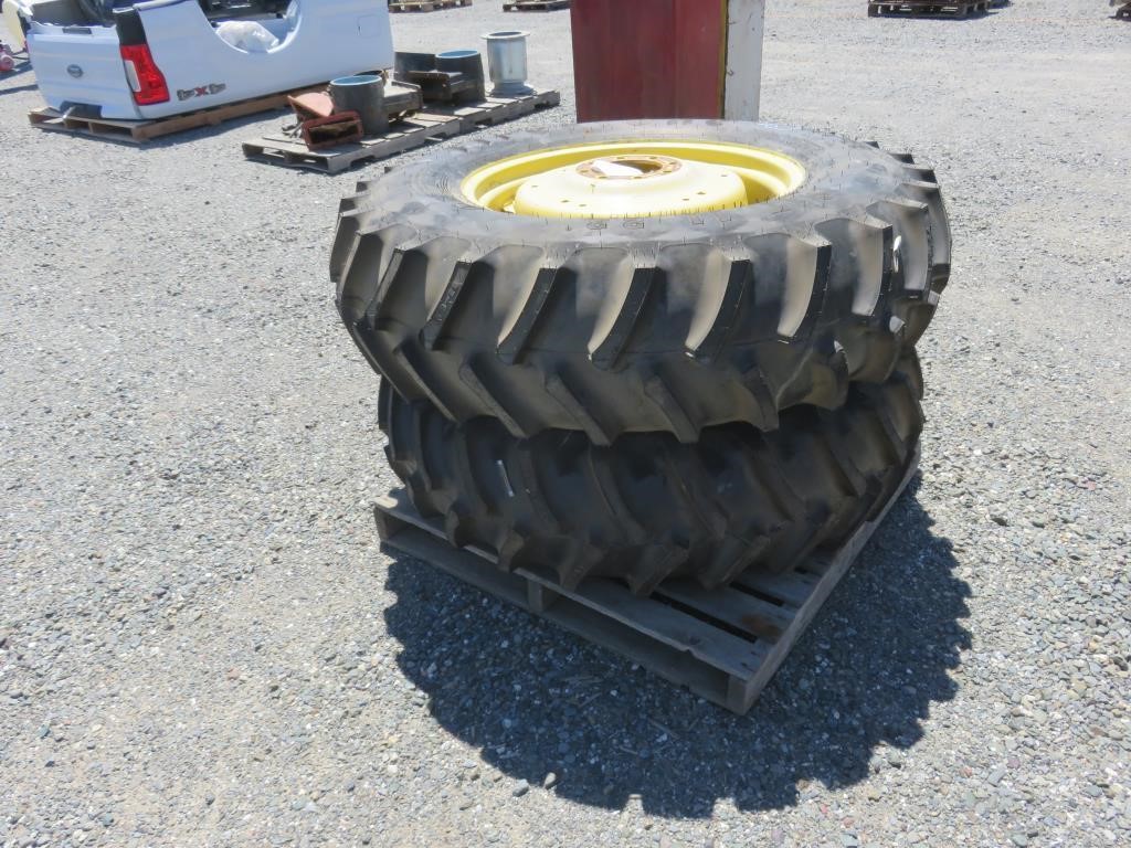 2 Firestone 14 9 28 Tractor Tires Rims Bidcal Inc Live Online Auctions