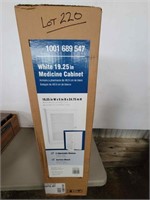 19.25" White Medicine Cabinet