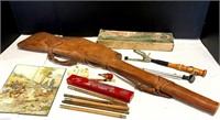 Leather Rifle Case & Stuff