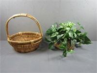 Floral Arrangement & Basket