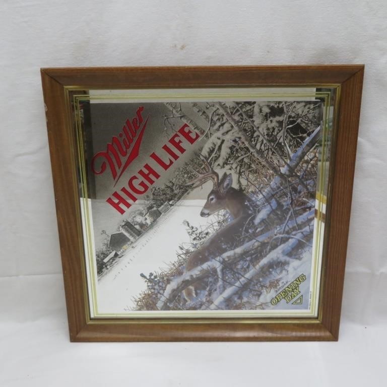 Miller High Life - "Opening Day" - Mirrored Framed