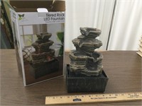 Tiered Rock LED Fountain