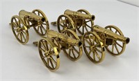 Group of Miniature Brass Desk Cannons