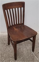 Wooden side chair, approx. 18" x 17" x 34.5"