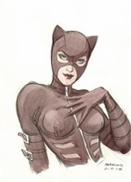 Marini. Illustration originale Catwoman