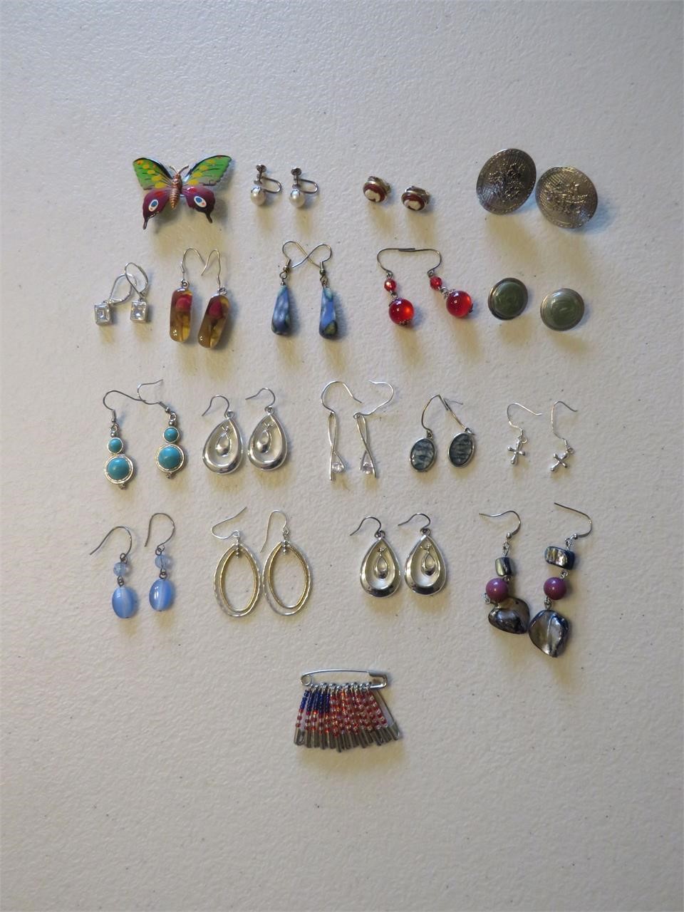 (14 Pair) Earrings & Clip on Earrings & More!