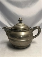 BEAUTIFUL ANTIQUE METAL TEAPOT 7 INCHES
