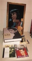 Elvis collectibles including Encyclopedia, CDs,