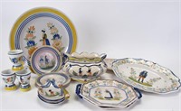 Collection of Henriot Quimper Porcelain