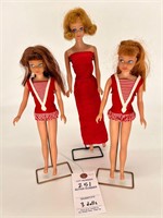 1960s Vintage Barbie Skipper and Midge Redhead+