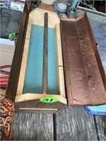 Metal Tool Box w/Wood Insert