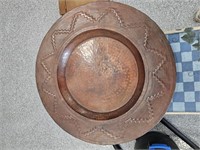 Pounded Metal Decorative Plate