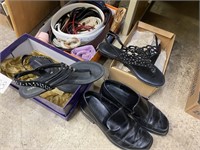 LADIES SIZE 9 SANDALS - BELTS - ETC.