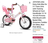 16" Princess Kids Bicycle with Basket