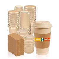 New ECO SOUL 100% Compostable Coffee Cups with Lid
