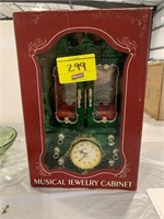 MUSICAL JEWELRY CABINET IN BOX