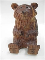 2.75" Tall Navajo Carved Wood Bear - Signed RP