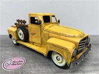 Rustic Yellow Pickup Truck Decor/Toy
