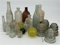 Vintage / Antique Bottles & Modern Glass Net Float