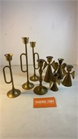 Brass Candle Sticks Lot