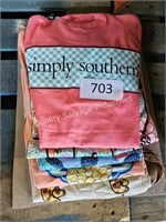 5- asst simply southern shirts asst size