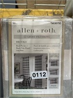 ALLEN + ROTH LIGHT FILTERING CURTAINS RETAIL $30