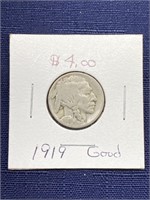 1919 Buffalo nickel coin