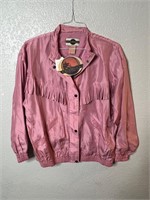 Vintage 1990s Wind Breaker Jacket Fringe