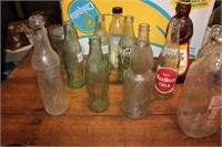 Variety of glass bottles