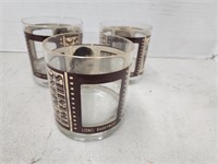 Roaring 20s Vintage Glass Tumblers