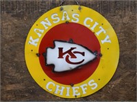 Kansas City Chiefs Metal 3-D Sign