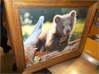 Bear Cub Picture, 24"Wx19 1/2"H