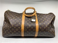 LOUIS VUITTON WEEKENDER DUFFLE BAG WITH LUGGAGE