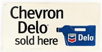 Vintage SST Embossed Chevron Delo Sold Here Sign