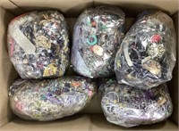 (5) Bags Of Assorted Fashion Jewelry