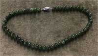 Jade? bead necklace